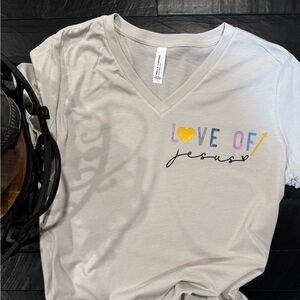 Bella Canvas Cream Love of Jesus Tee